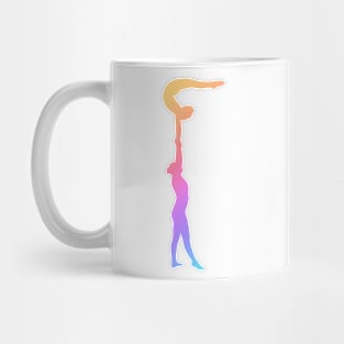 A women’s pair doing high hand arch Mug